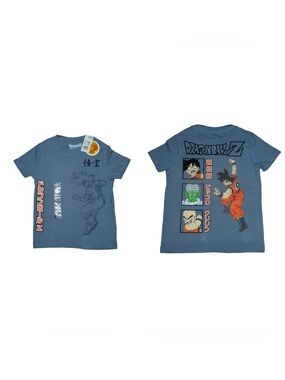 NWT Dragon Ball Z Boys L Steel Blue
Graphic T-Shirt Goku Piccolo Krillin